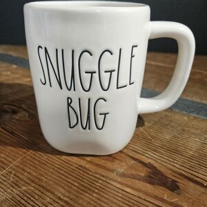 Snuggle Bug White Ceramic Mug by Rae Dunn